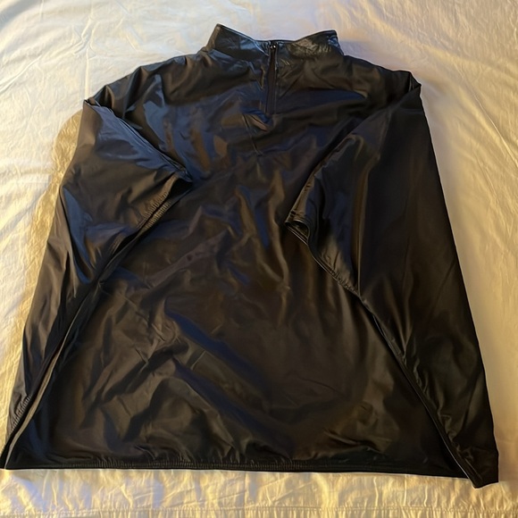 Leather Poncho Cape Black Oversized - Picture 7 of 11